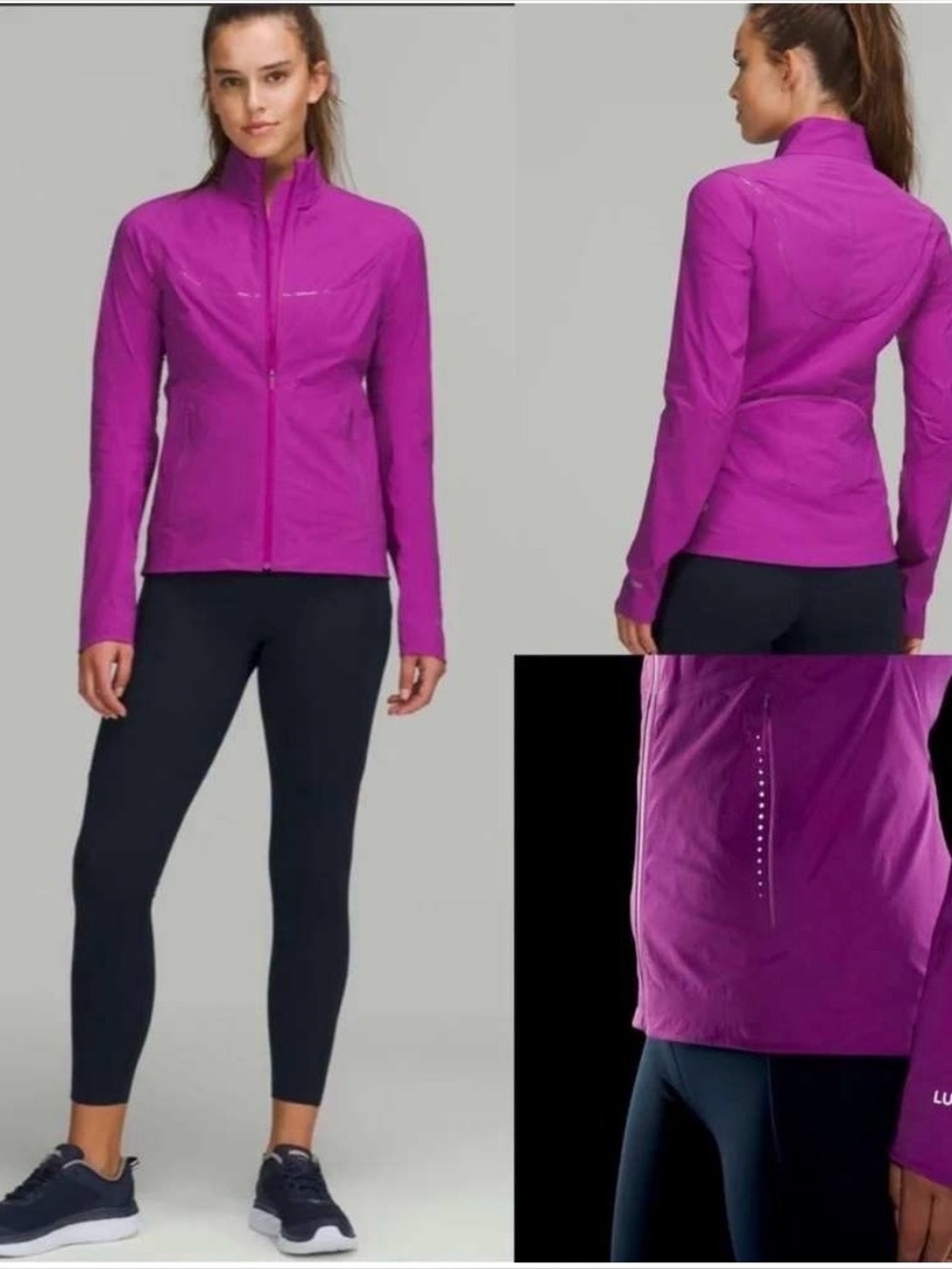 Lululemon FAST FREE WINDBREAKER VIVID PLUM SZ 4 NWT